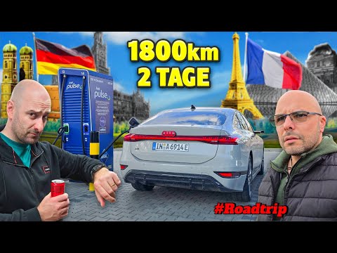 Schnell wie der Verbrenner? MÜNCHEN-PARIS im Audi A6 etron