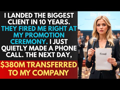 I Was Fired At The Promotion Ceremony After Landing The Biggest Client In 10 Years—I Took Them Down