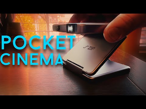 🤯 Pocket Sized Mini Folding Projector - Aurzen ZIP Tri-Fold
