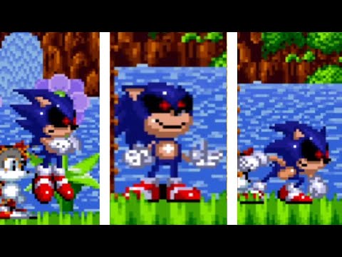 Exetior Sonic.exe in Sonic Mania Plus | Sonic Mania Mods