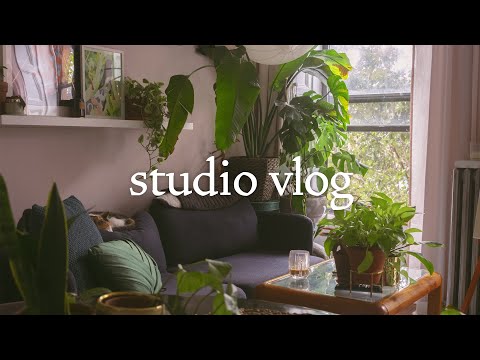 Studio Vlog | A week in my life: finding my art in NYC, art supplies, client work