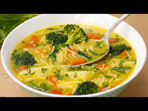 Diese Gemüsesuppe hat mir den Magen gerettet! Jetzt koche ich jeden Tag Suppe!