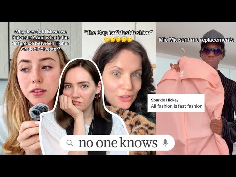 is it fast fashion or is it just polyester? the internet can’t decide