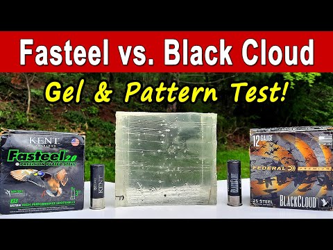 Kent Fasteel vs. Federal Black Cloud | Ballistics Gel & Pattern Test