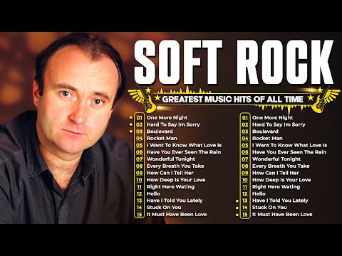 Phil Collins, Elton John, Michael Bolton, Chicago, Bee Gees - Soft Rock 70s 80s 90s Full Album