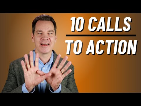 Public Speaking Top 10 Calls to Action