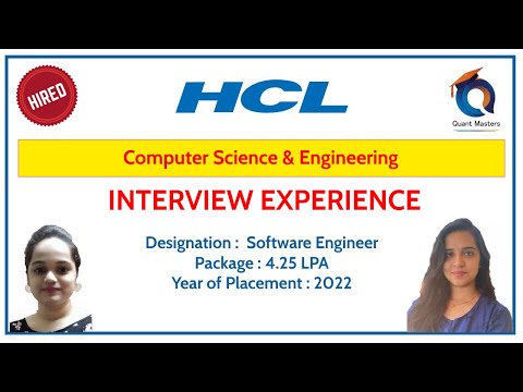 HCL Interview Experience - 2022 | Designation : Software Engineer