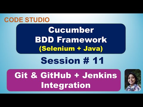 Cucumber BDD Framework Development (selenium + Java)  in Hindi #11|Git & GitHub -Jenkins Integration