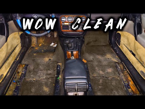 WONDERFUL Interior Detailing of an Old Car / Before and After