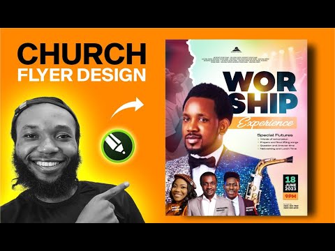 How to Design a Church Flyer with CorelDraw Tutorial 2024