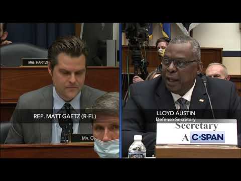 Exchange between Rep. Matt Gaetz and Gen. Milley