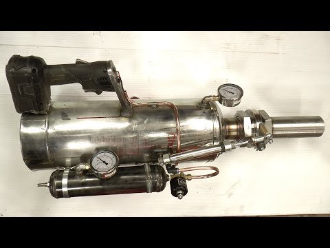 Making a Handheld Air Cannon Steampunk/Powerfull
