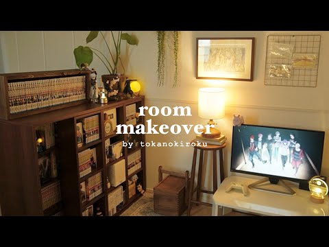 small room makeover🧸🎧 cozy hobby space|anime/manga, ghibli, game|aesthetic secret base