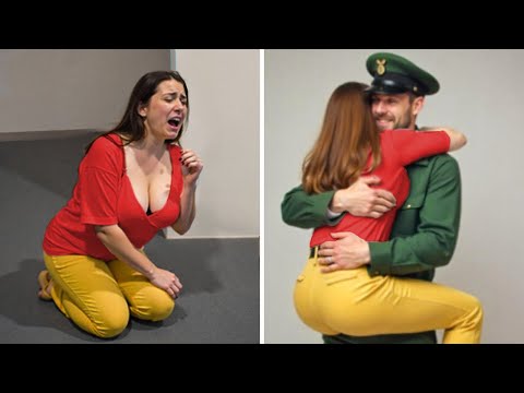 Surprise Homecoming Leaves Bride in Shock and Tears !