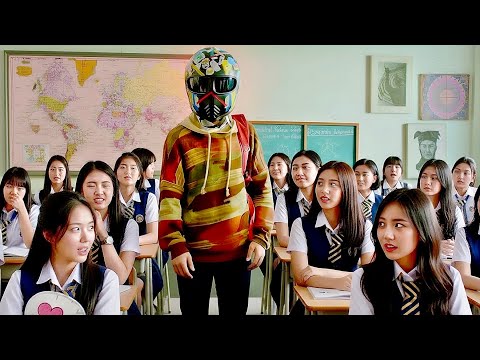 He Shows Up to Class Wearing a Helmet, Then Shocks Everyone! | Movie Recap