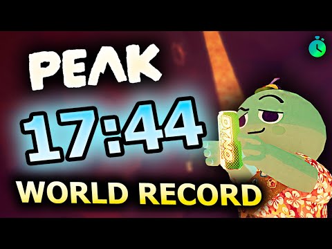 PEAK Speedrun (17:44) Solo World Record! (FIRST SUB 18!!) (Former WR)