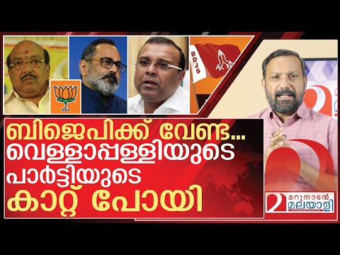 വെള്ളാപ്പള്ളിയുടെ പാർട്ടിയുടെ കാറ്റ് പോയി | About Vellapally Nadeshan and BDJS