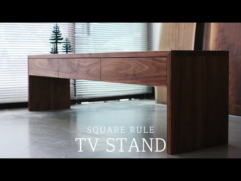 SQUARERULE FURNITURE - Making a Korean Traditional Style a Nest Of Drawers - TV STAND