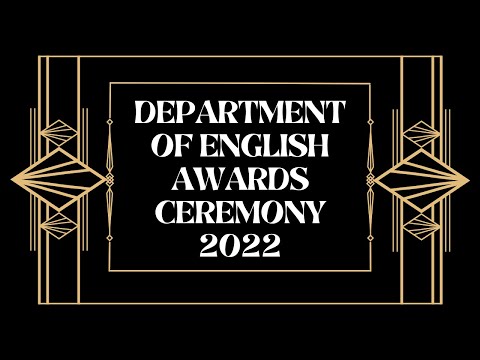 UW English Awards Ceremony 2022