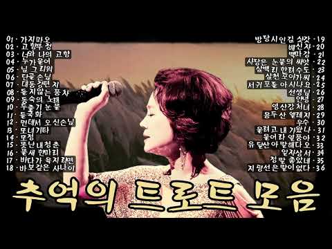 추억의 트로트 모음 이민숙 [BEST 36] – 그 시절 우리가 사랑한 노래 – 가지마오, 고향무정, 단골손님, 바다가 육지라면,  방랑시인 김삿갓, 님 그리워