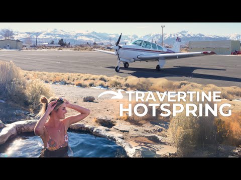 Fly with me to Travertine Hotsprings
