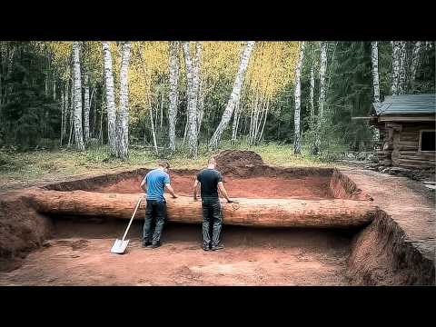 Two Men Build HUGE CABIN Underground | Start to Finish by @Life in the Siberian forest