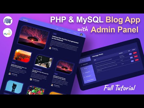 Complete PHP & MySQL Project Tutorial from Scratch   Blog App using HTML CSS JavaScript PHP & MySQL