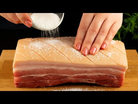 I learned this secret in an expensive restaurant!  Pork belly in gravy!  Delicious!