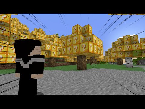 마인크래프트 럭키 나무 세상 박살 내기