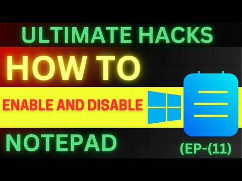 HOW TO ENABLE AND DISABLE STATUS BAR IN NOTEPAD | Windows 11 Tutorial