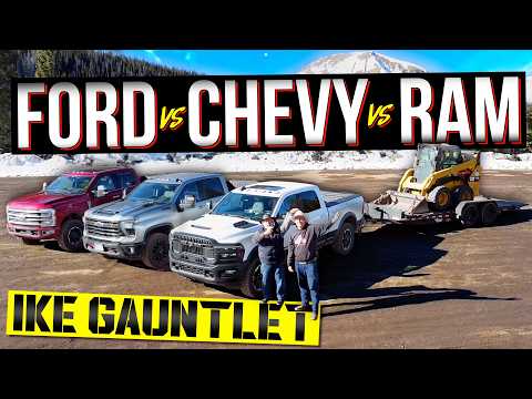 Ford F-250 vs Chevy Silverado 2500 vs Ram 2500 vs Ike Gauntlet: This Is the BEST Diesel HD Truck!