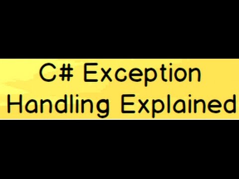 Exception Handling in C# step by step using example