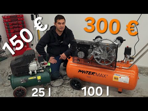 Vymenil som kompresor 25 l Parkside  za 100 l 2 valec Kowax  Pantermax Air FLOW 103. Oplatil sa?