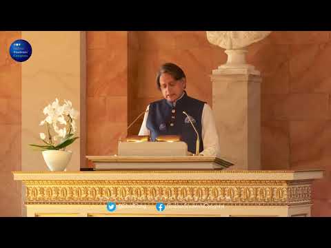 Dr Shashi Tharoor on the 'Role of NRIs in nation-building' at Indian Students' Congress, Göttingen