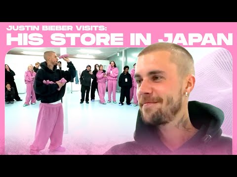 JUSTIN BIEBER VISITS HIS STORE IN JAPAN!
