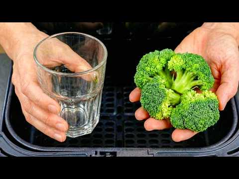 My Friend Showed Me This Glass Trick! Air Fryer Broccoli Turns Into Crispy Chips 😋