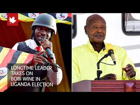 Longtime leader takes on Bobi Wine in Uganda's election