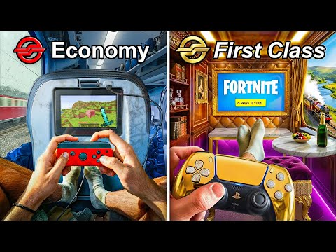 I Tried Gaming in EVERY Train Seat