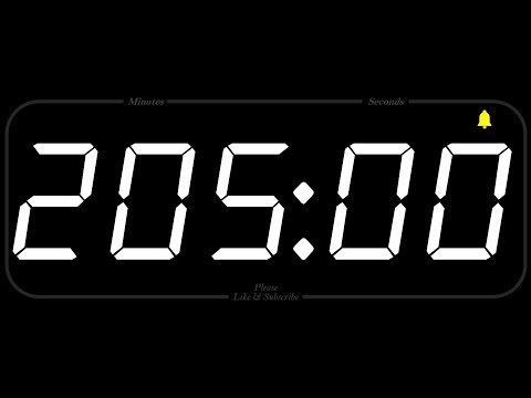 205 MINUTE - TIMER & ALARM - 1080p - COUNTDOWN