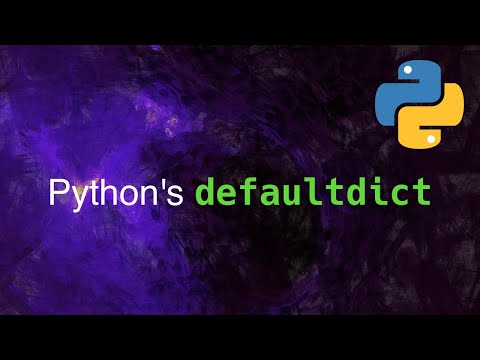 Python's defaultdict