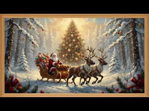 Magical Santa Journey  2026 🎄🛷  Cozy 4K Christmas Animation  Holiday TV Screensaver