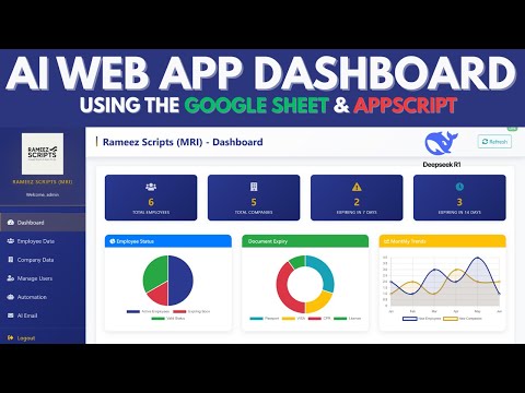 How to Build a Complete AI-Powered Web Dashboard using Google Apps Script & Google Sheets | D46