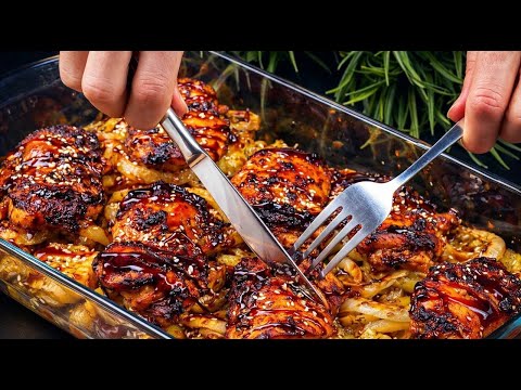 So lecker, dass ich es 3-mal pro Woche koche! Einfaches Hähnchen-mit-Kartoffeln-Rezept!