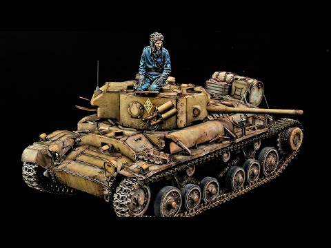 Soviet Valentine Mk. IX Full Painting And Weathering (With Heavy Mud!)