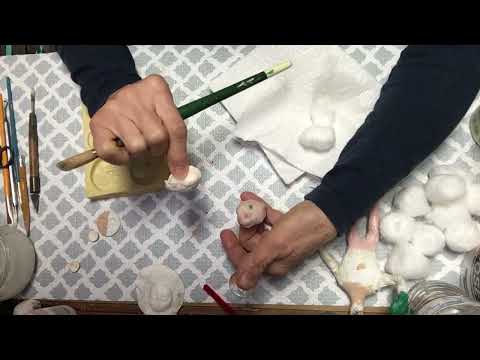 SPUN COTTON DOLL'S HEAD TUTORIAL