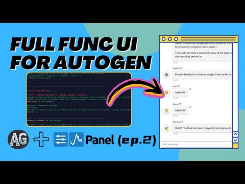 Create Full Function UI for AutoGen Powered by Panel (Human Input Enabled)