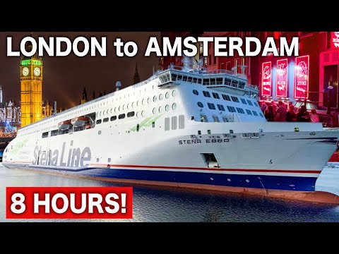 🇬🇧🇳🇱2 DAYS London to Amsterdam by Amazing Overnight Ferry and Trains! | Stena Line Hollandica
