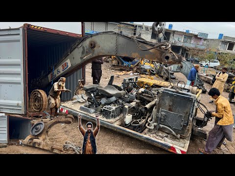 Skills of Pakistani Mechanics as They Assemble South Korean Excavator Parts Into Heavy Duty Machines