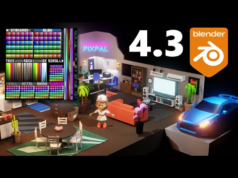 BLENDER 4.3 - Imphenzia PixPal Palette in - Shader Tutorial