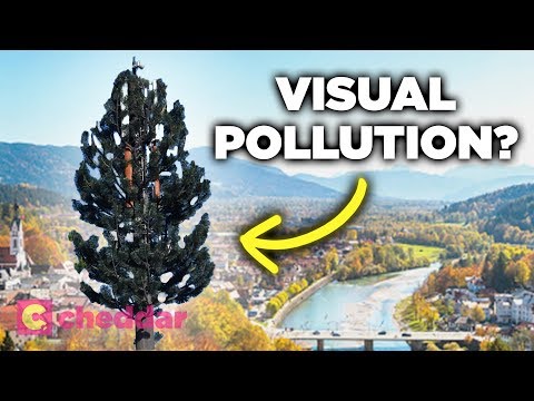 Why Cell Towers Are Being Disguised As Trees - Cheddar Explains